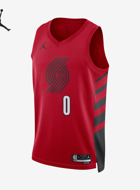 Nike/耐克正品JORDAN男士透气印花V领无袖球衣背心DO9541-657