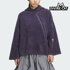 Adidas/阿迪达斯正品2025秋季款女士日常连帽耐穿针织外套KC5783