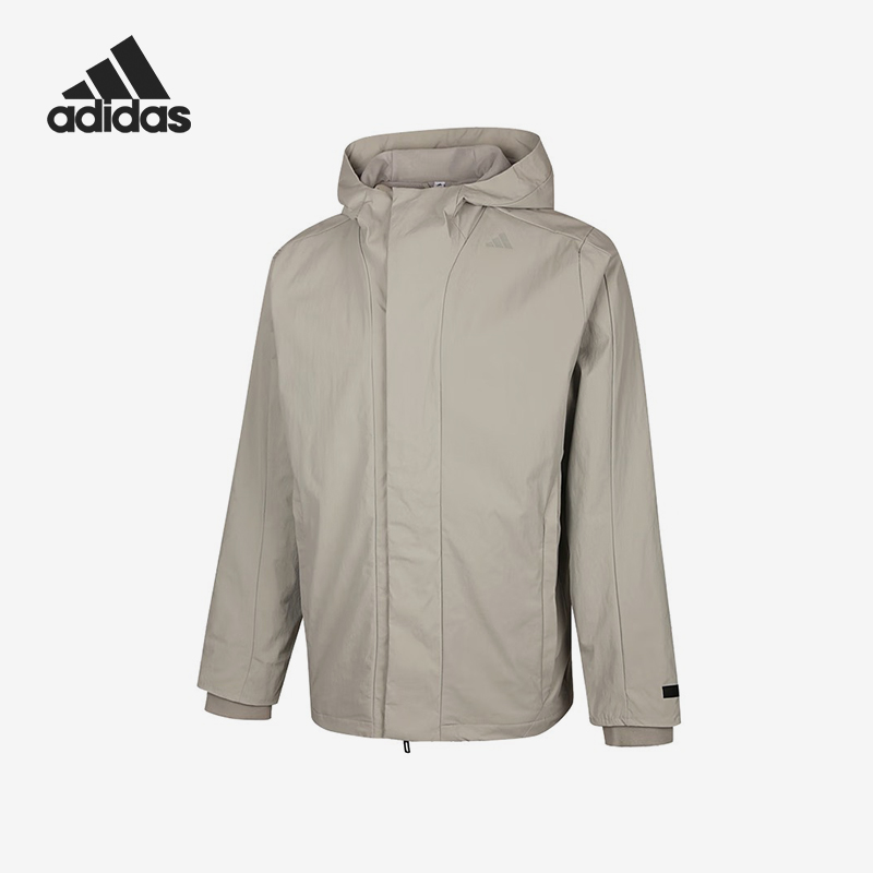 Adidas/阿迪达斯正品2025秋季款男士连帽运动户外外套KS6484