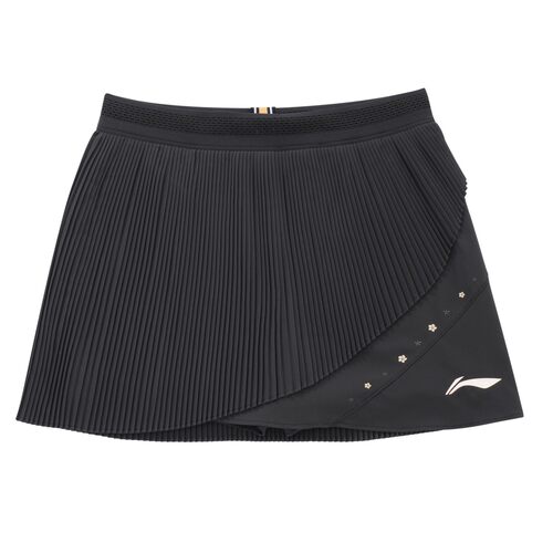 李宁正品女子时尚舒适柔软透气宽松经典亲肤速干短裙ASKW440-4