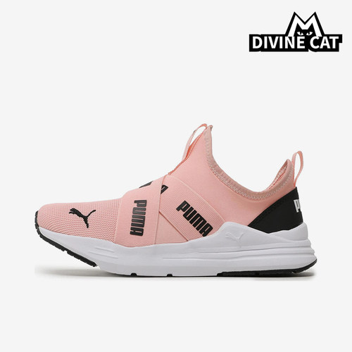 Puma/彪马正品Wired Run Slip On Jr女士低帮休闲鞋381993-09