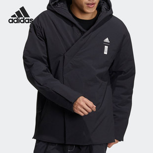 HE7373 武极系列男子连帽运动棉服外套 Adidas 阿迪达斯正品