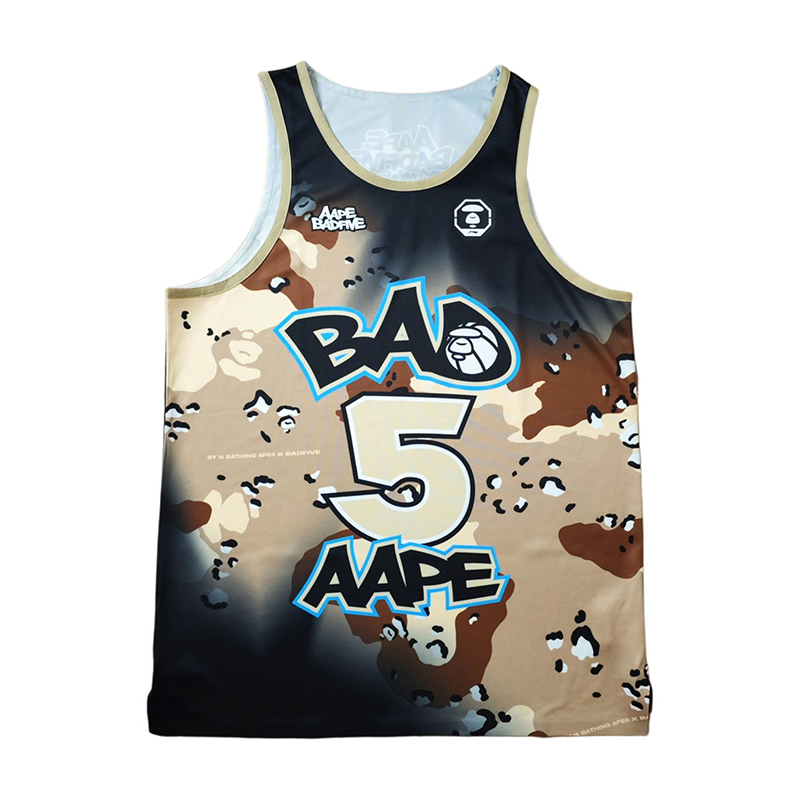 李宁正品 x AAPE联名反伍BADFIVE男子篮球透气运动背心AAYT987-1