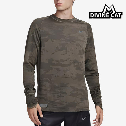 Nike/耐克正品男士徽标渐变圆领运动休闲长袖T恤FB8538-222