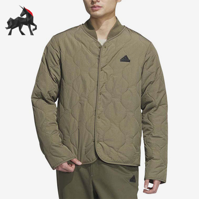 阿迪达斯男士保暖运动休闲棉服