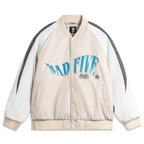 Lining/李宁正品反伍BADFIVE男子立体裁剪宽松保暖棉夹克AJMU017