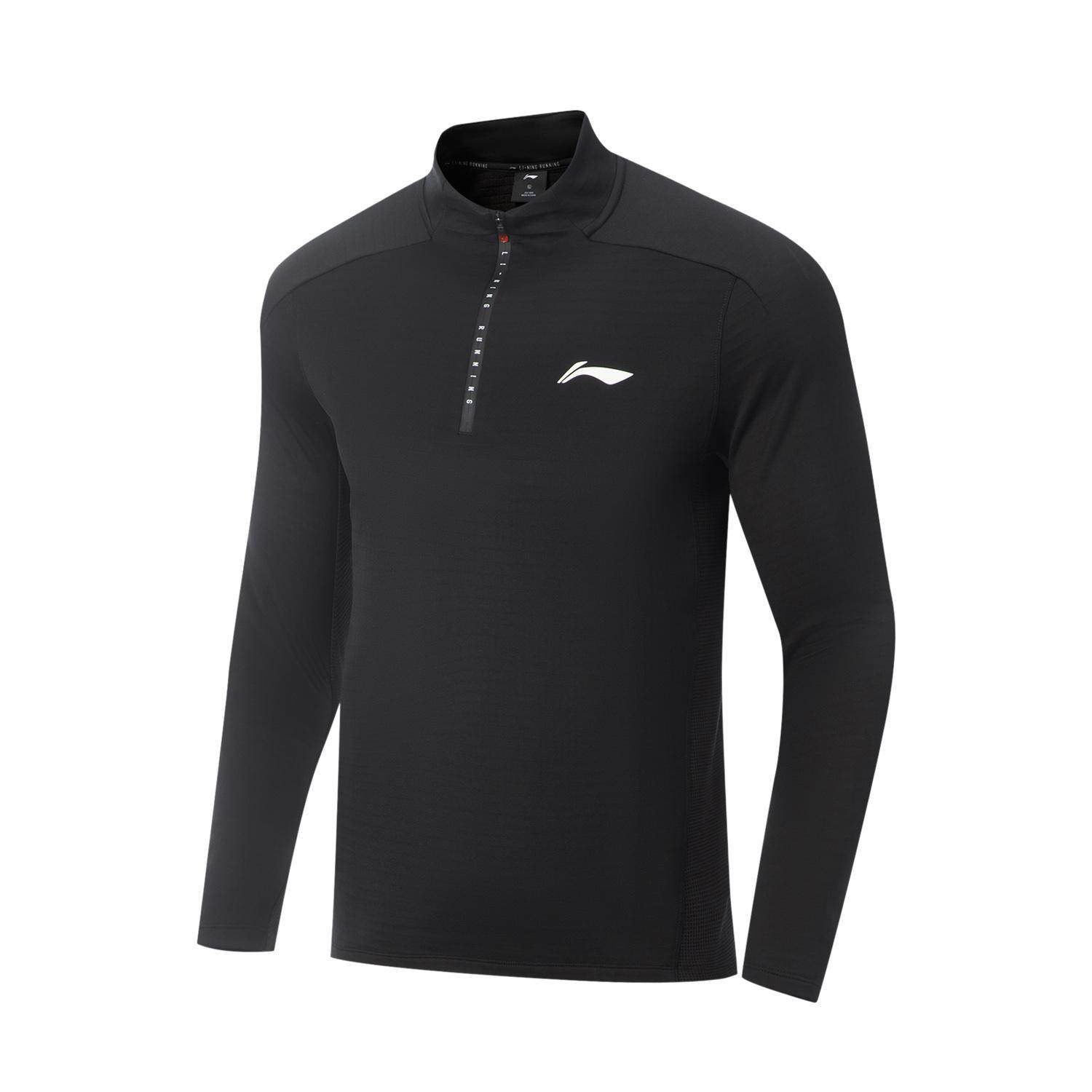 李宁正品跑步系列男子反光抗菌运动训练针织立领长袖T恤ATLV221,运动服/休闲服装,运动T恤,淘宝优惠券,粉丝福利购,淘宝优惠卷