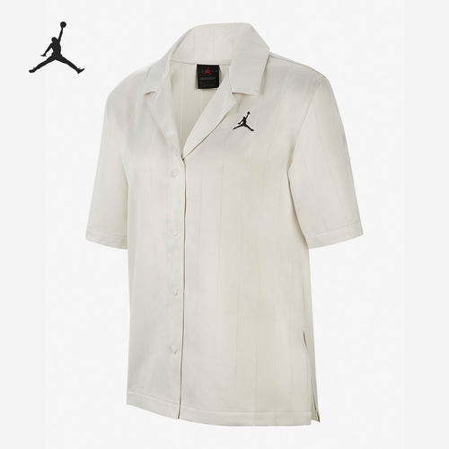 Nike/耐克正品JORDAN 女子休闲运动衬衫短袖T恤 DM5229-104