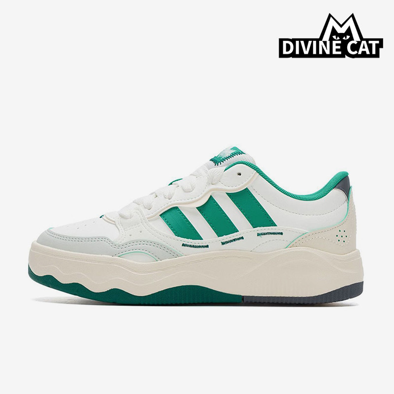 Adidas/阿迪达斯正品新款女白绿色出街复古经典低帮休闲鞋KH9024 - 实物图