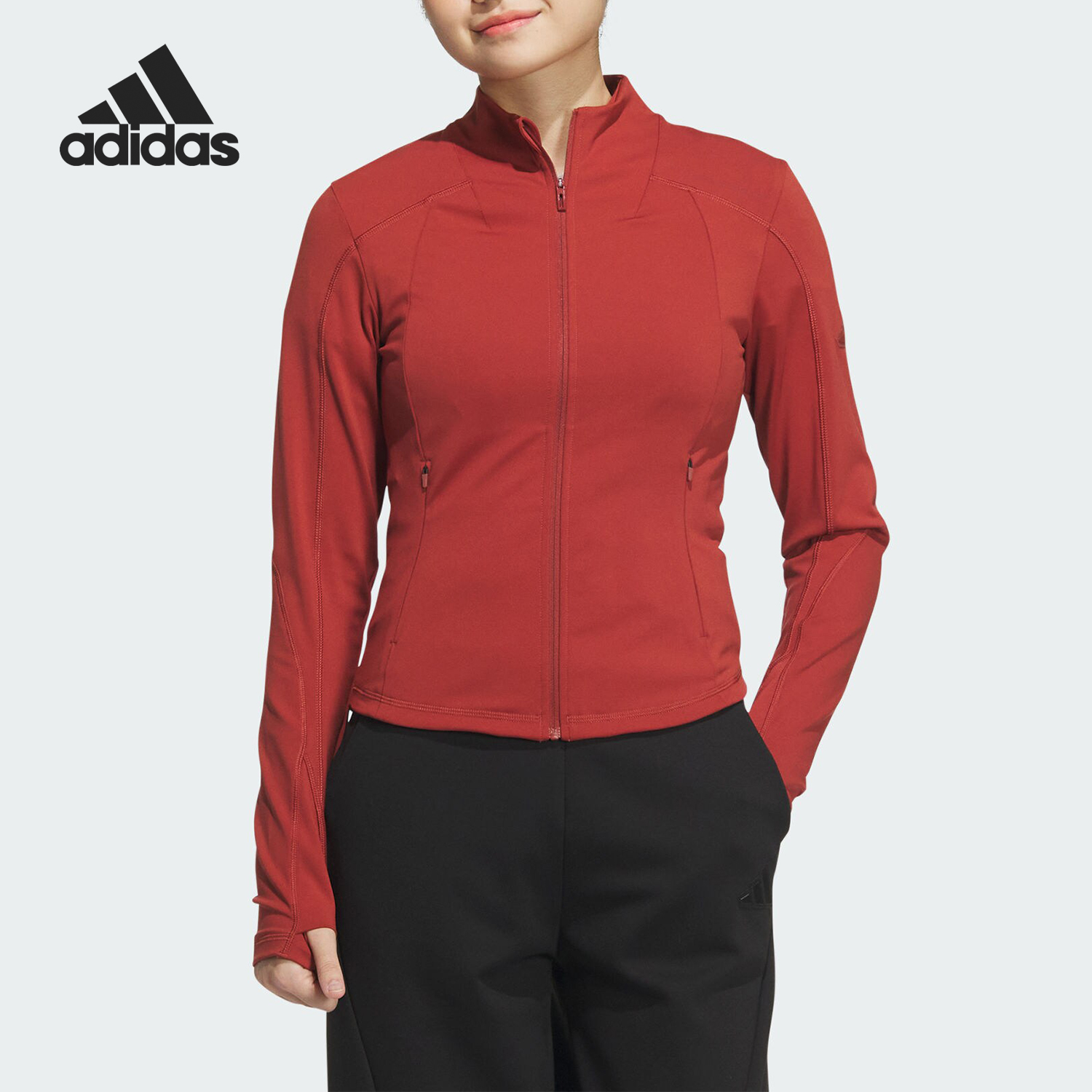 Adidas/阿迪达斯正品秋冬新款女士修身运动立领外套JM8867