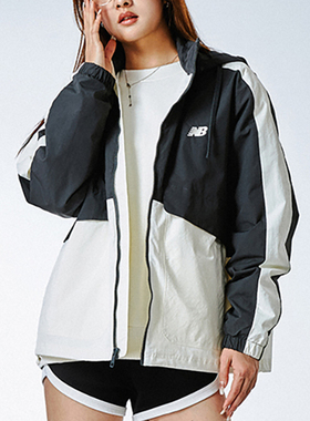 New Balance/NB正品新款男子拼接复古连帽夹克外套AMJ41340-ACK