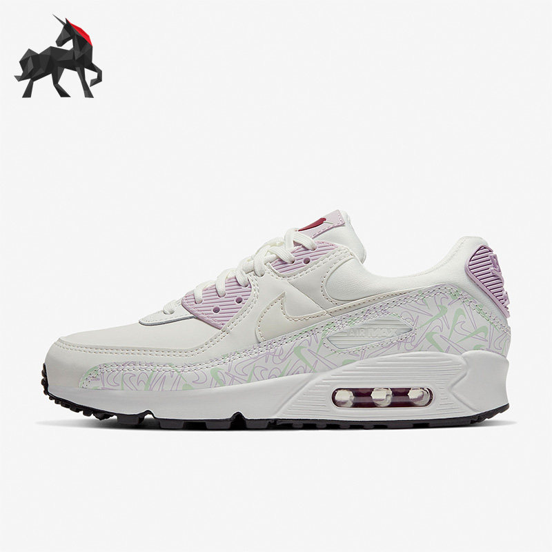Nike/耐克正品Air Max90女子透气运动气垫跑步鞋CI7395-100