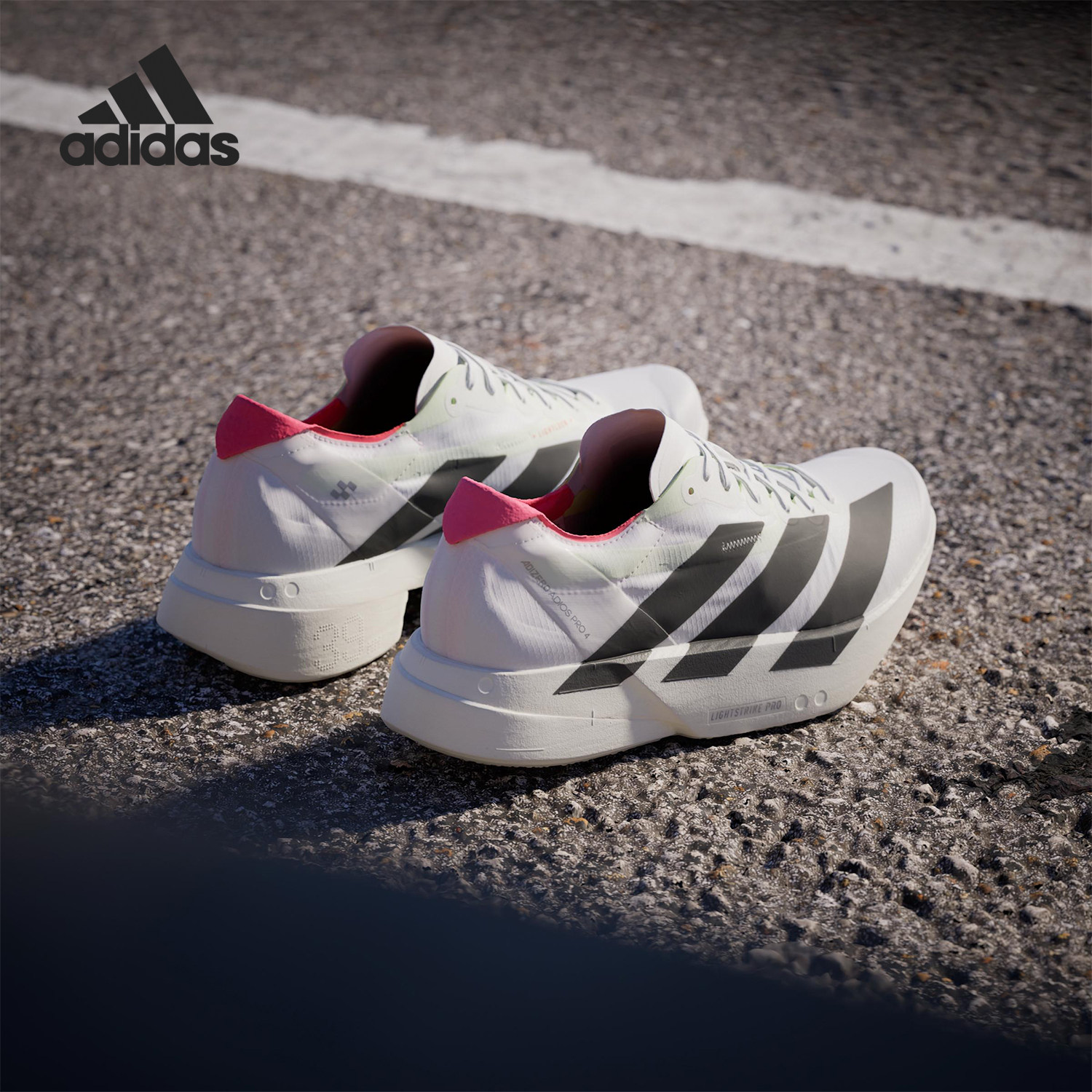 Adidas/阿迪达斯正品运动男士轻便透气系带厚底跑步鞋JR1094