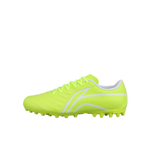 李宁正品运动儿童MG钉短草地低帮简约透气防滑足球鞋YSFT014-3