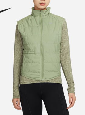 Nike/耐克正品新款女士复古简约拉链透气保暖马甲FB7538-386