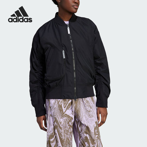 Adidas/阿迪达斯正品Stella Mc女子飞行员运动夹克外套IP1370