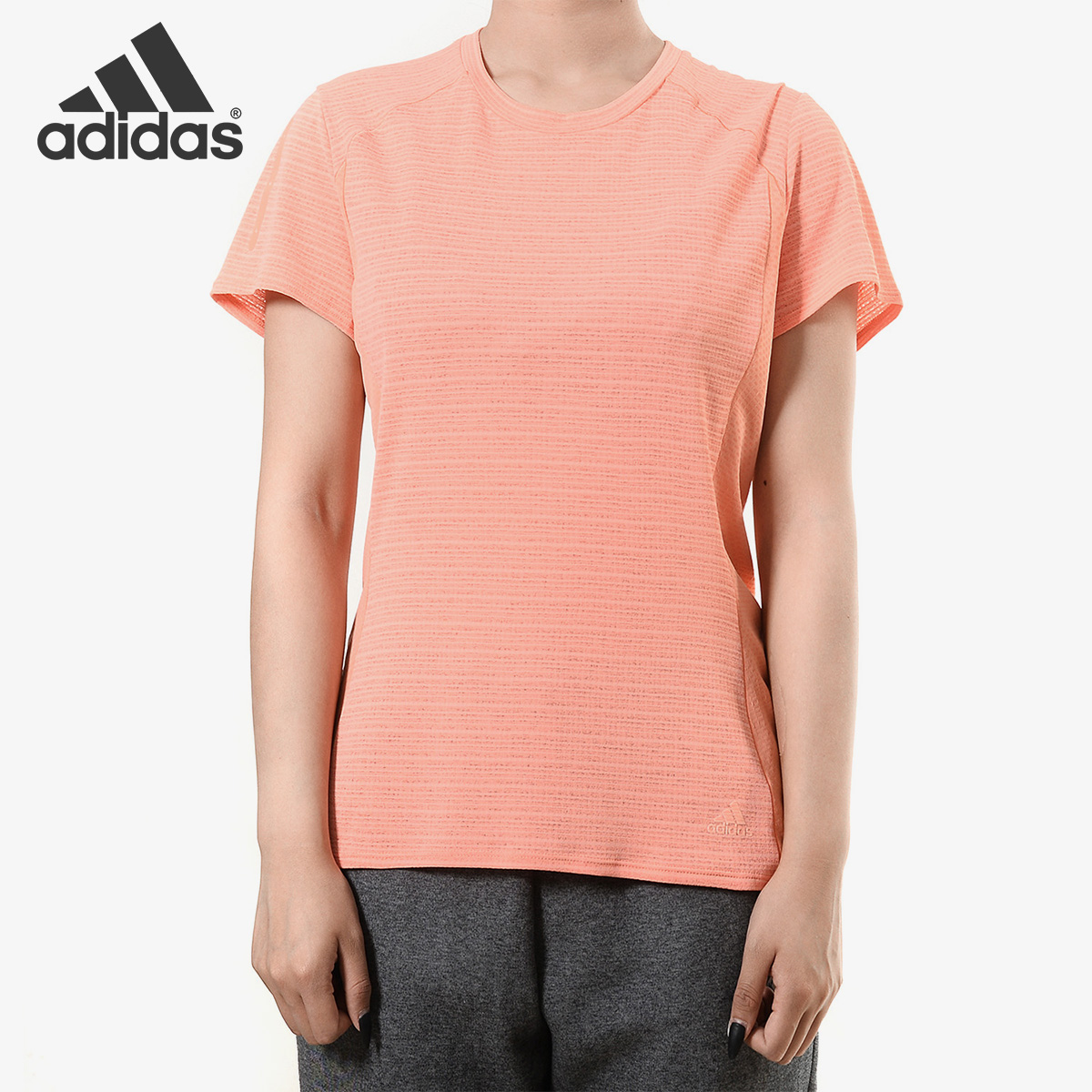 阿迪达斯正品女士运动短袖