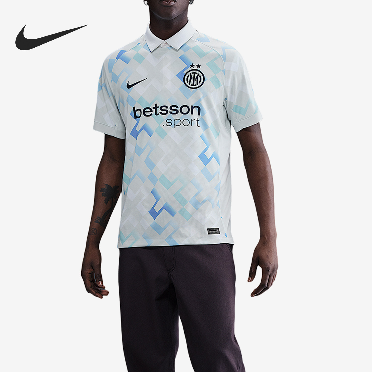 Nike/耐克正品Dri-FIT男士足球运动套头透气短袖HJ4604-497