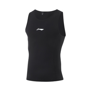 李宁正品 CBA专业篮球系列男子冰感舒适速干运动紧身背心AUDU115