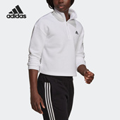 CRO女子运动长袖 Adidas 卫衣HB2031 LIN 14ZIP 阿迪达斯正品