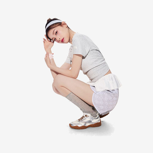 李宁正品菲林轻舞女薄底芭蕾风低帮防滑轻便软弹老爹鞋AGLW074-5