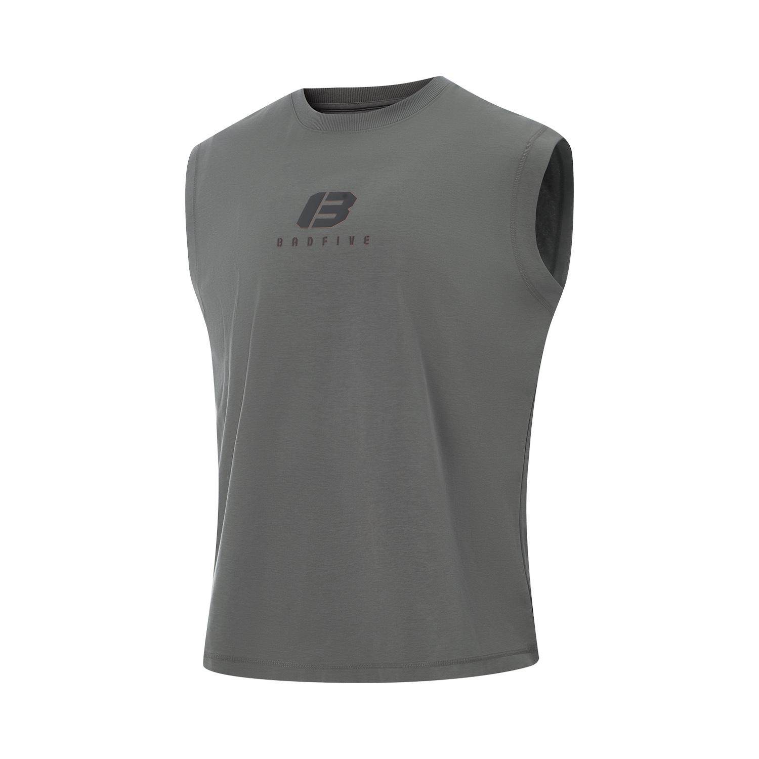李宁正品反伍BADFIVE男子冰感舒适宽松运动训练背心T恤AVSV147