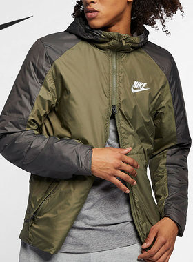 Nike/耐克正品男子连帽双向拉链休闲运动夹克外套 AJ7957-222