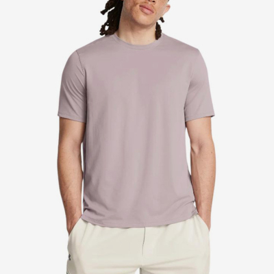 UA/安德玛正品新款男士圆领透气针织简约经典短袖T恤1386973-015