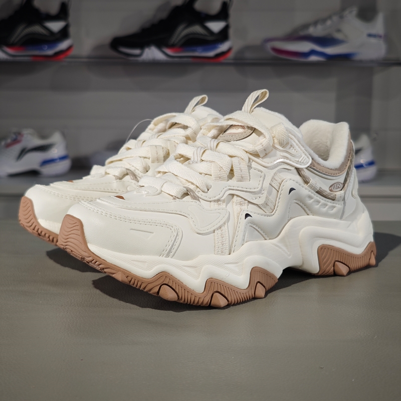 李宁正品猫爪 LITE 2女子加绒保暖缓震回弹运动休闲鞋AGCU176-10