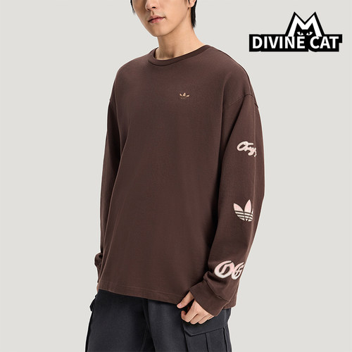 Adidas/阿迪达斯正品三叶草男士宽松复古日常经典休闲T恤KR5045
