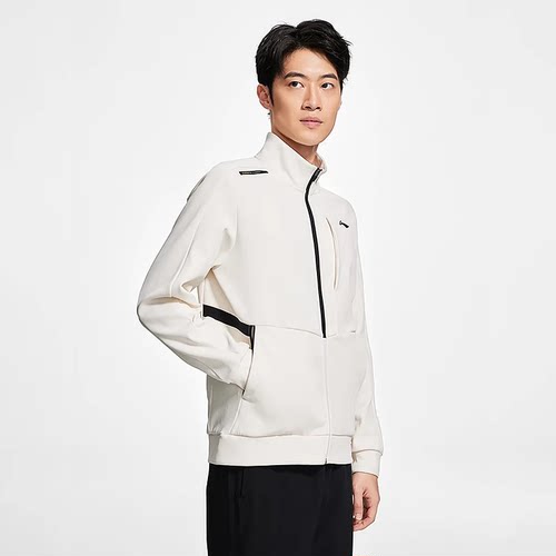 李宁正品秋季新款男子运动休闲健身跑步系列休闲立领外套 AWDS629