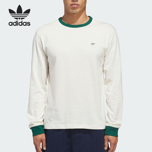Adidas/阿迪达斯正品三叶草男女圆领套头运动长袖上衣JM7456