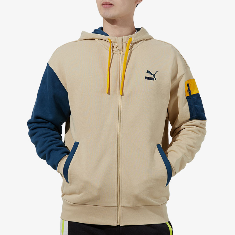 Puma/彪马正品男子时尚潮流运动连帽休闲夹克外套 534813-12