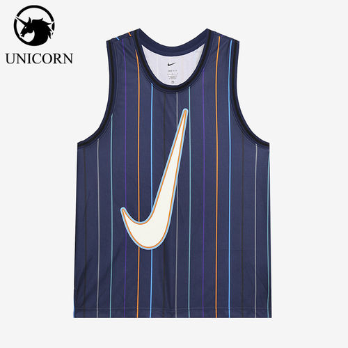 Nike/耐克正品夏季男士圆领篮球运动经典透气无袖T恤DX0436-410