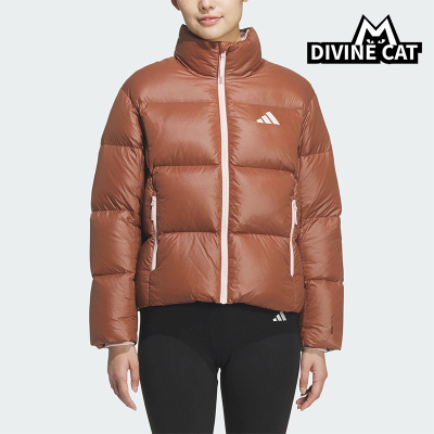 Adidas/阿迪达斯正品冬季女士运动保暖复古休闲立领羽绒服KQ5508