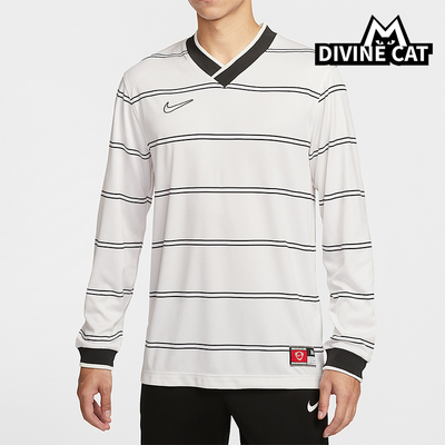 Nike/耐克正品Energy Dri-FIT男士运动V领条纹足球上衣IF1533-121