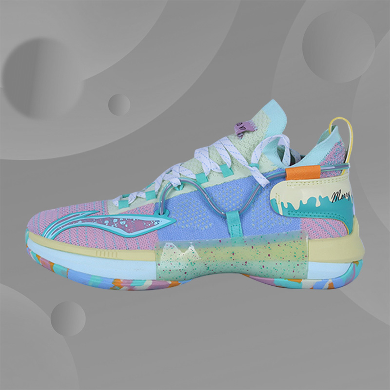 Lining/李宁正品闪击6男子减震耐磨中帮运动实战篮球鞋ABAP071