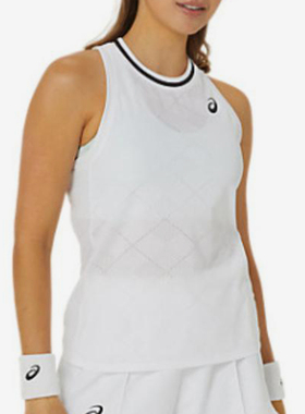 Asics/亚瑟士正品新款女士训练户外运动圆领无袖背心2042A291-100