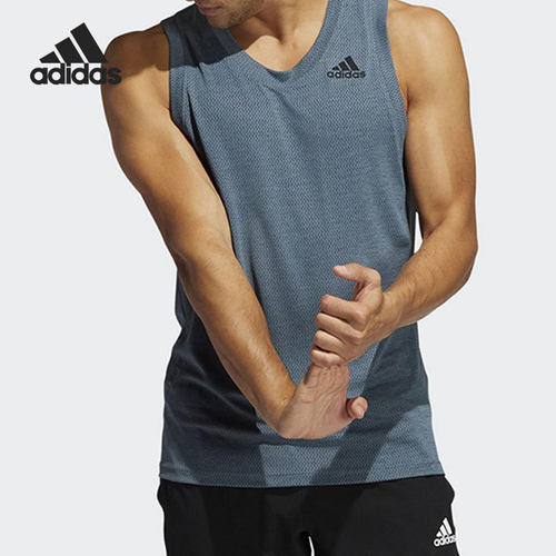 Adidas/阿迪达斯正品男子舒适休闲运动无袖背心T恤 GP7663