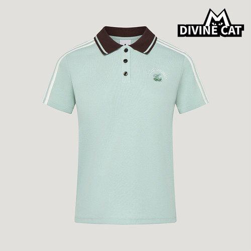 Adidas/阿迪达斯正品三叶草女士套头条纹短袖Polo衫LD5570