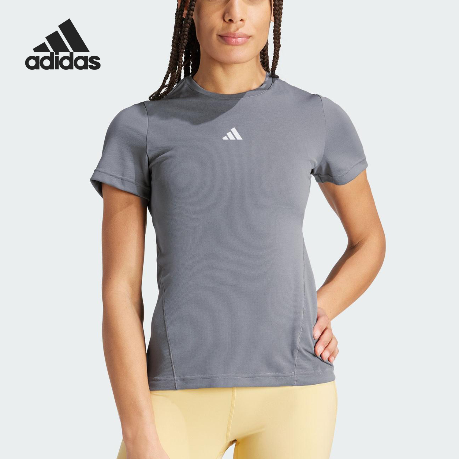 Adidas/阿迪达斯正品D4T HIIT SC T女士针织健身T恤IU1126