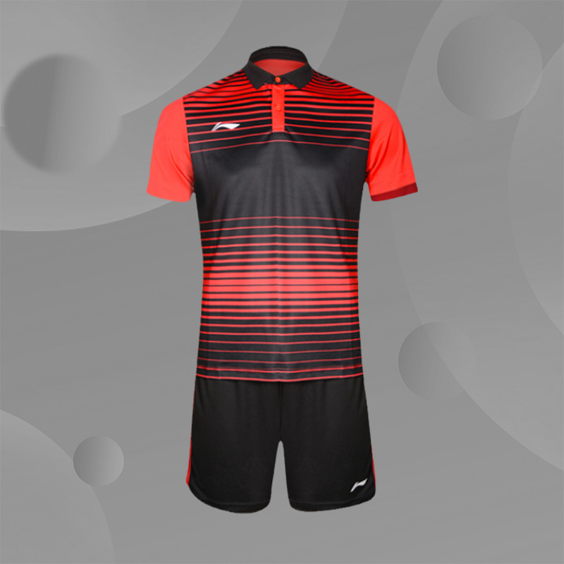 李宁儿童足球服运动套装衣训练篮球服男青少年球衣夏装AATL384