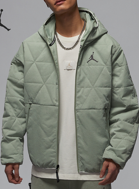 Nike/耐克正品JORDAN男士保暖宽松休闲轻薄棉服HV4870-377