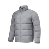 运动羽绒服AYMT249 李宁正品 健身系列男子轻薄保暖纯色立领短款