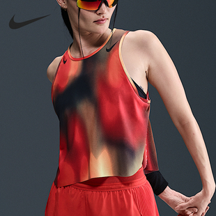 耐克正品 印花跑步背心IB1095 Dri ADV女士短款 736 FIT Nike