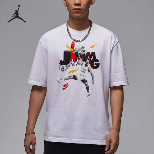 Nike/耐克正品JORDAN男士针织宽松休闲运动短袖HJ2930-100
