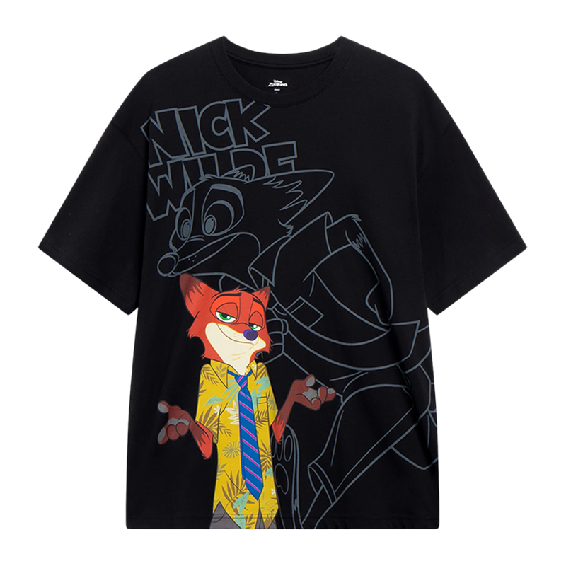 李宁疯狂动物城联名系列男短袖透气T恤【户外人20度穿搭】AHST271