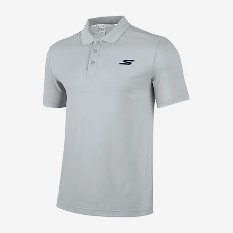 Skechers/斯凯奇正品SHORT SLEEVE TEE男子运动翻领polo衫