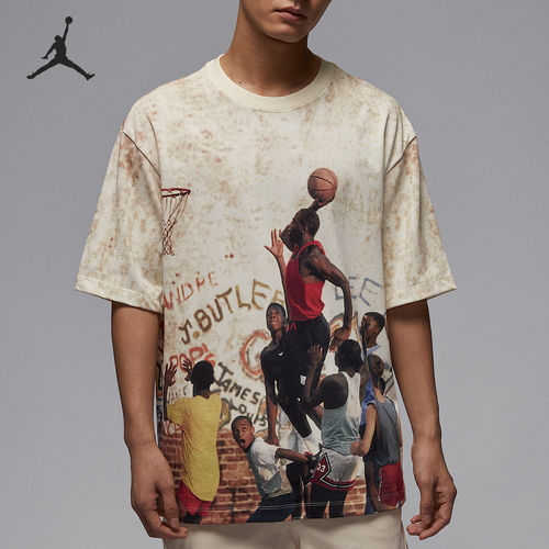 Nike/耐克正品2025夏季JORDAN男士运动训练短袖HJ2363-133