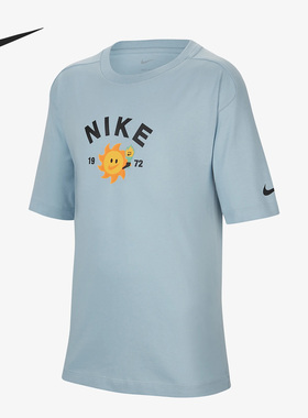 Nike/耐克正品新款大童运动休闲印花短袖T恤FJ7236-483